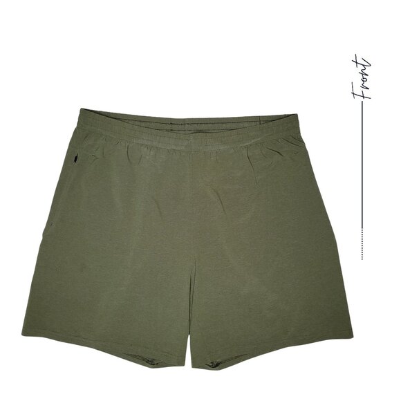 OLIVE GREEN FLAT FRONT SHORT FOR MEN SIZE XXL - Picture 1 of 9